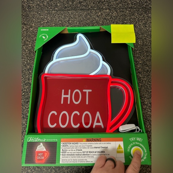 Hot Cocoa LED Neon Sign - Picture 2 of 3